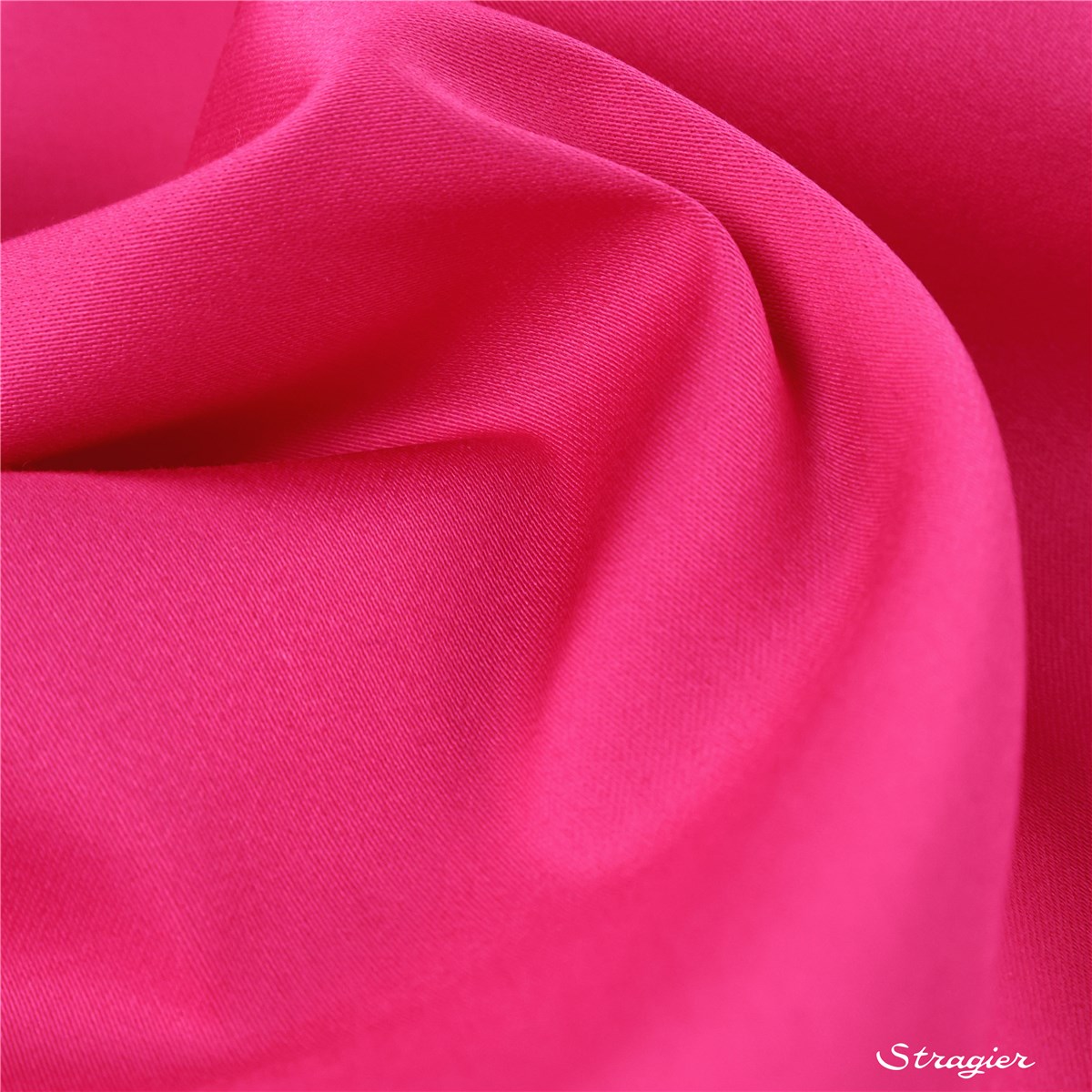 Satin de Coton Extensible - uni - Fuchsia