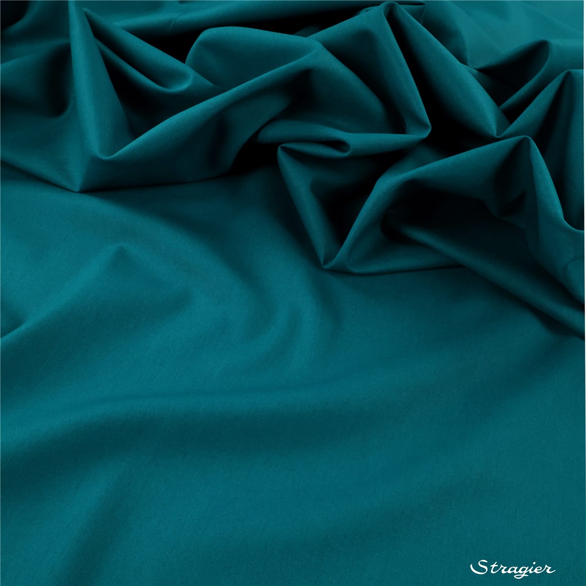 Cotton Poplin - uni - Bleu Canard foncé