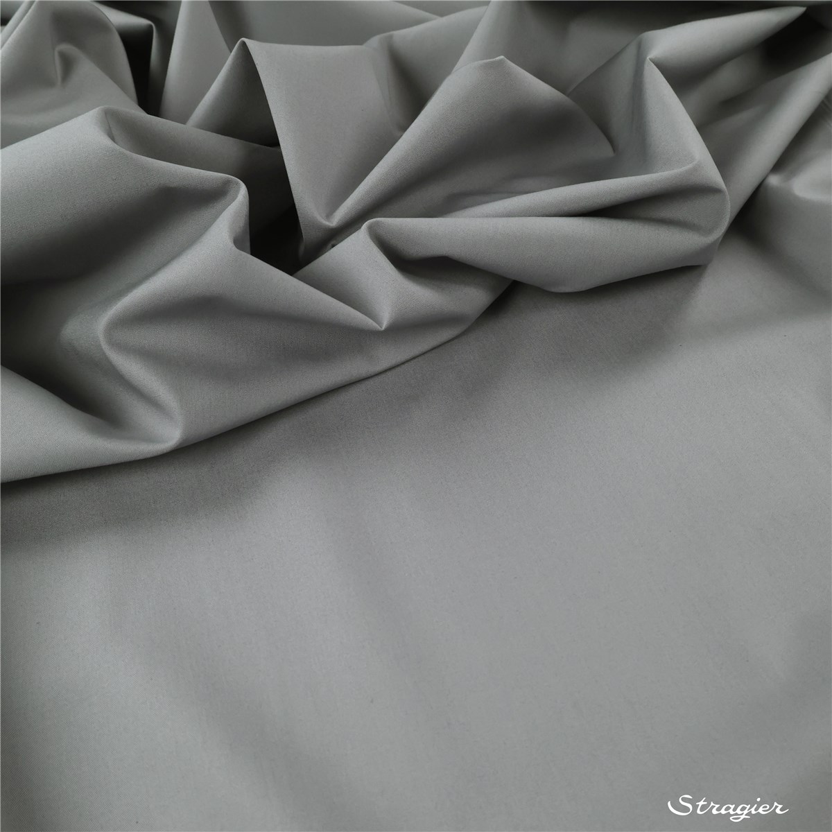 Poplin 59 threads/cm - Plain - Gris Souris