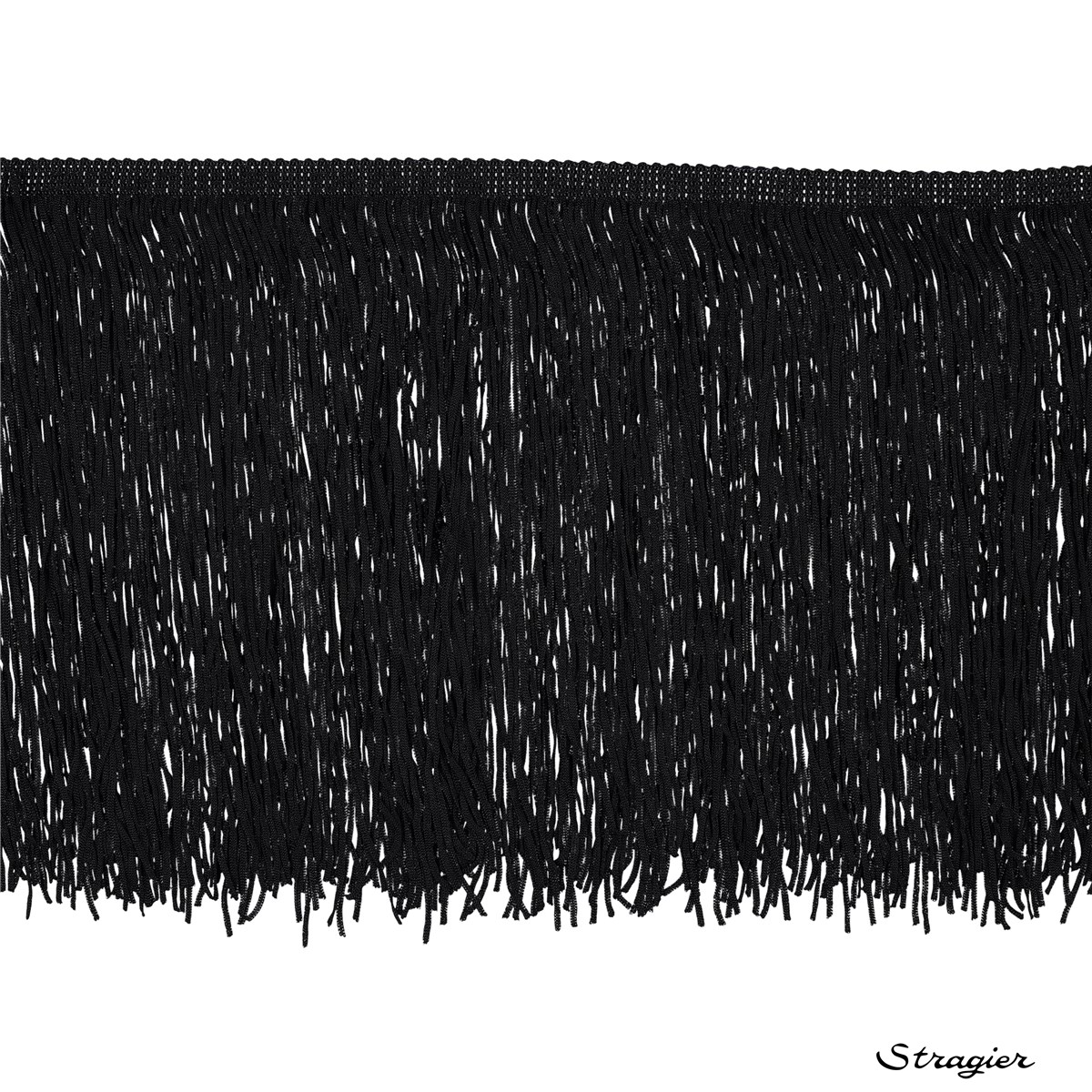 Fringe - Plain - Noir - 210 mm