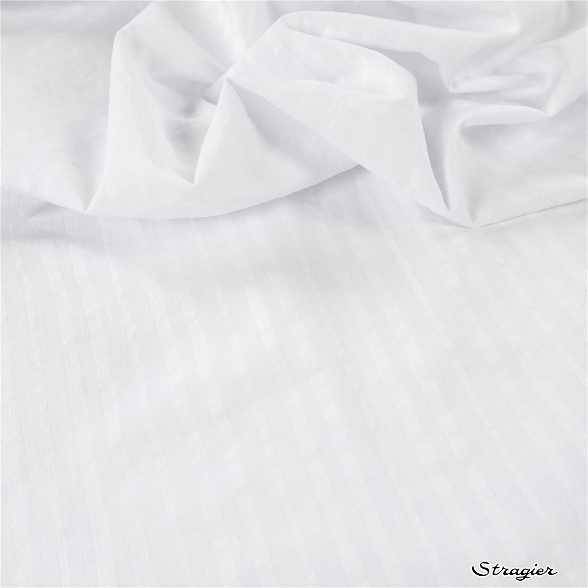 Pure Cotton Seersucker - uni - Blanc