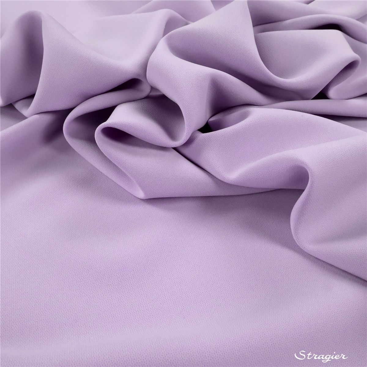 Crêpe lourd infroissable stretch - Uni - Lilas