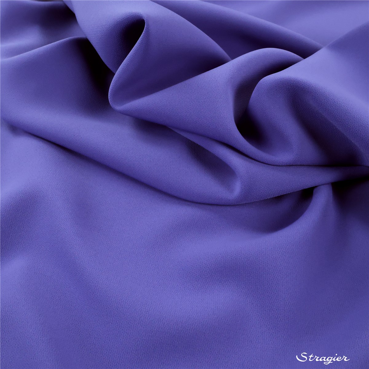 Crêpe lourd infroissable stretch - Uni - Bleu Lavande