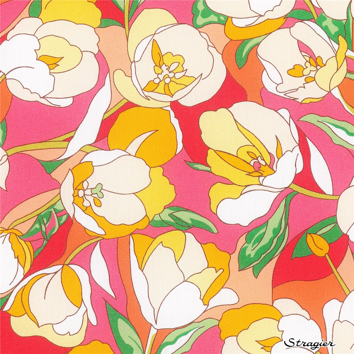 Liberty Tana Lawn BIO - Alberta Tulip - Peche Ambrée