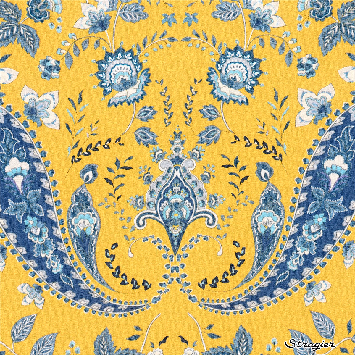 Liberty Tana Lawn BIO - Mirrored Paisley - Moutarde