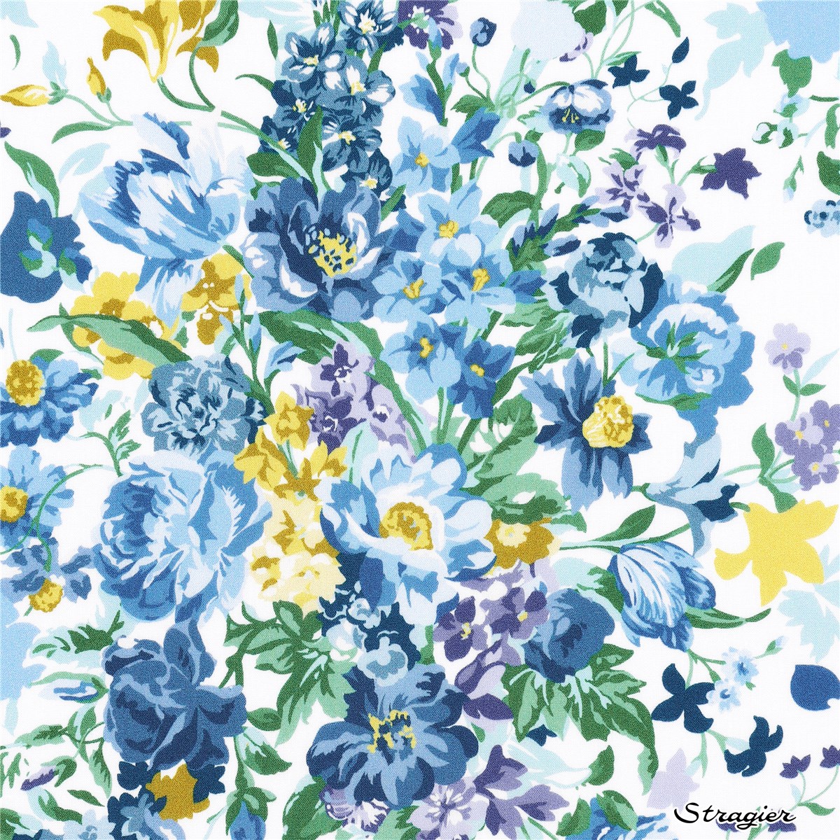 Liberty Tana Lawn - Bouquet Parade - Ultramarine