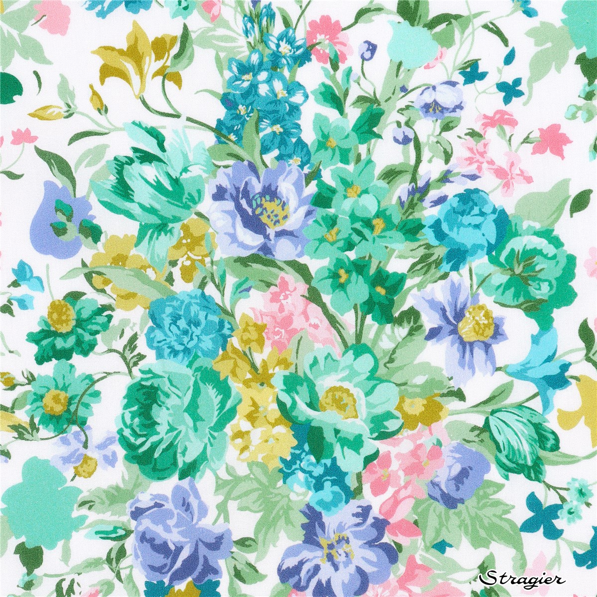 Liberty Tana Lawn - Bouquet Parade - Canard 