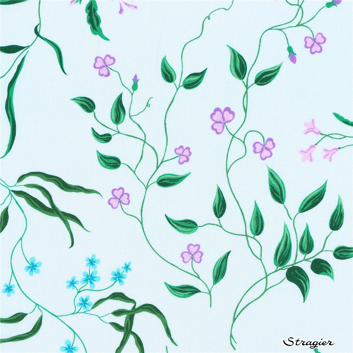 Liberty Tana Lawn - Regal Blossom - Bleu Glacier