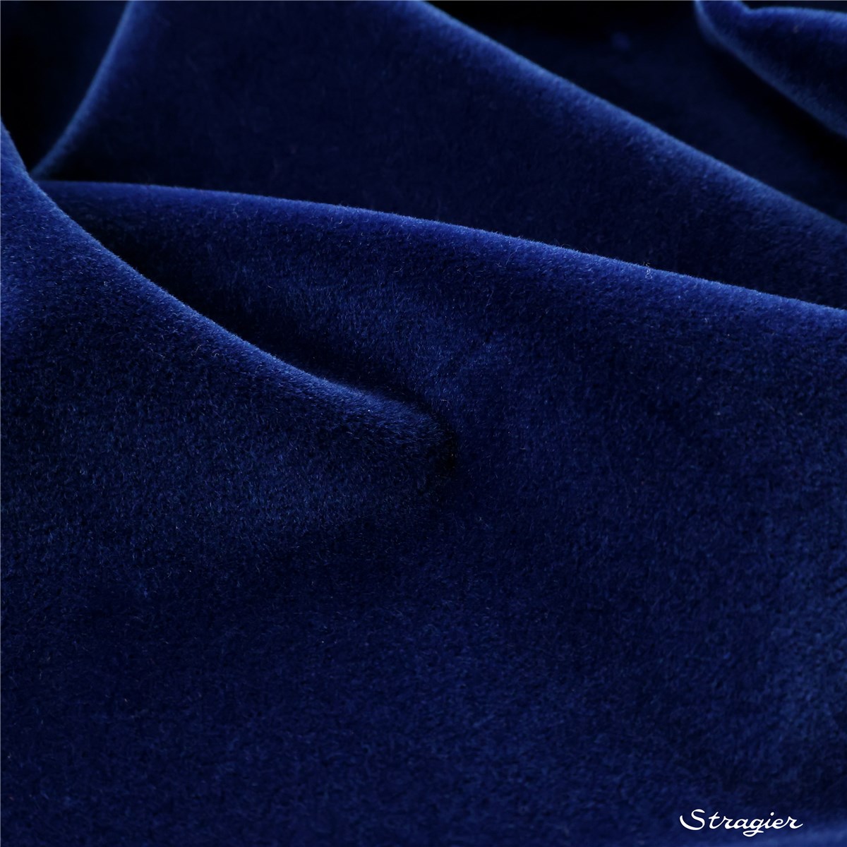 Velours lisse - stretch - Uni - Blue Velvet 