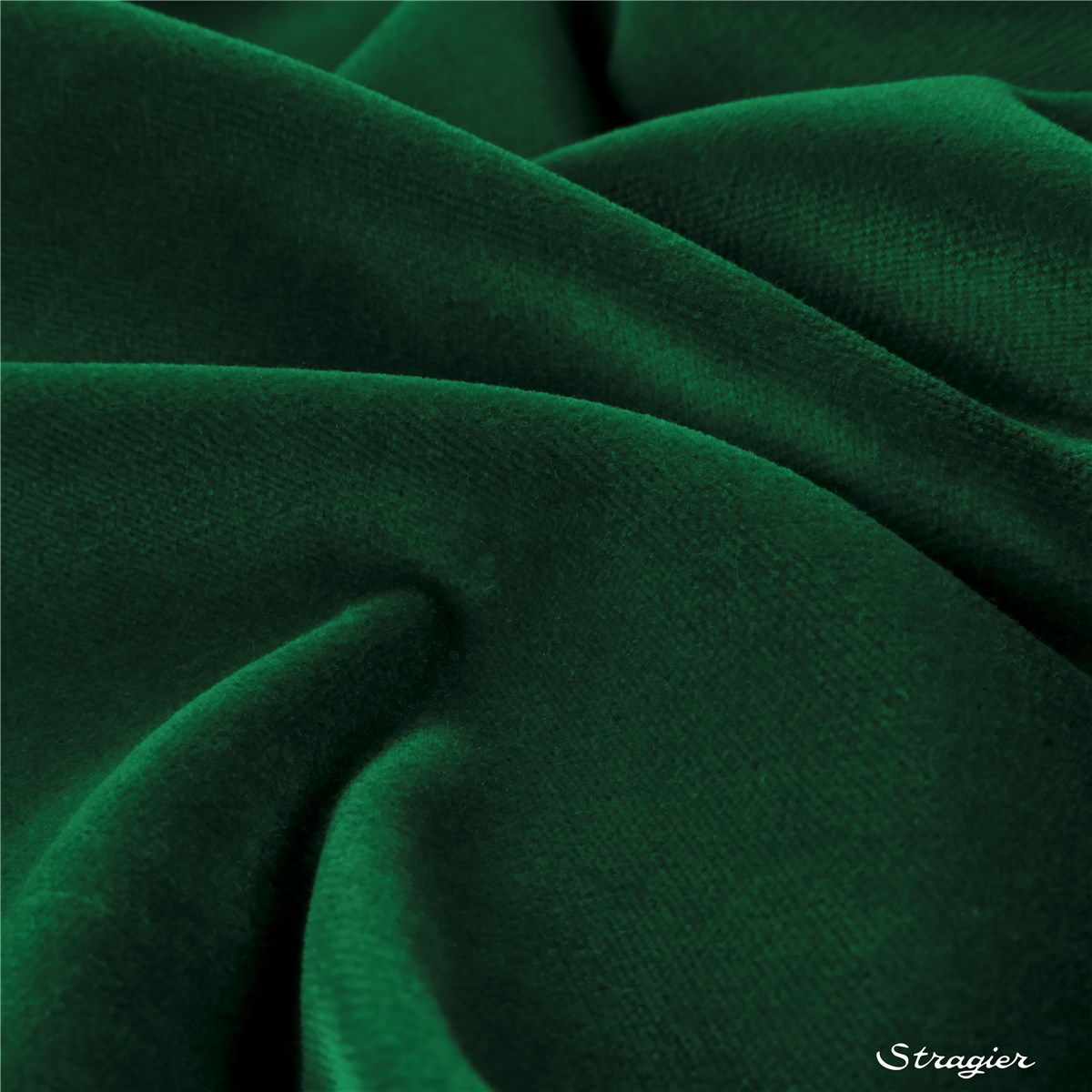 Velours Lisse - Uni - Vert Emeraude 