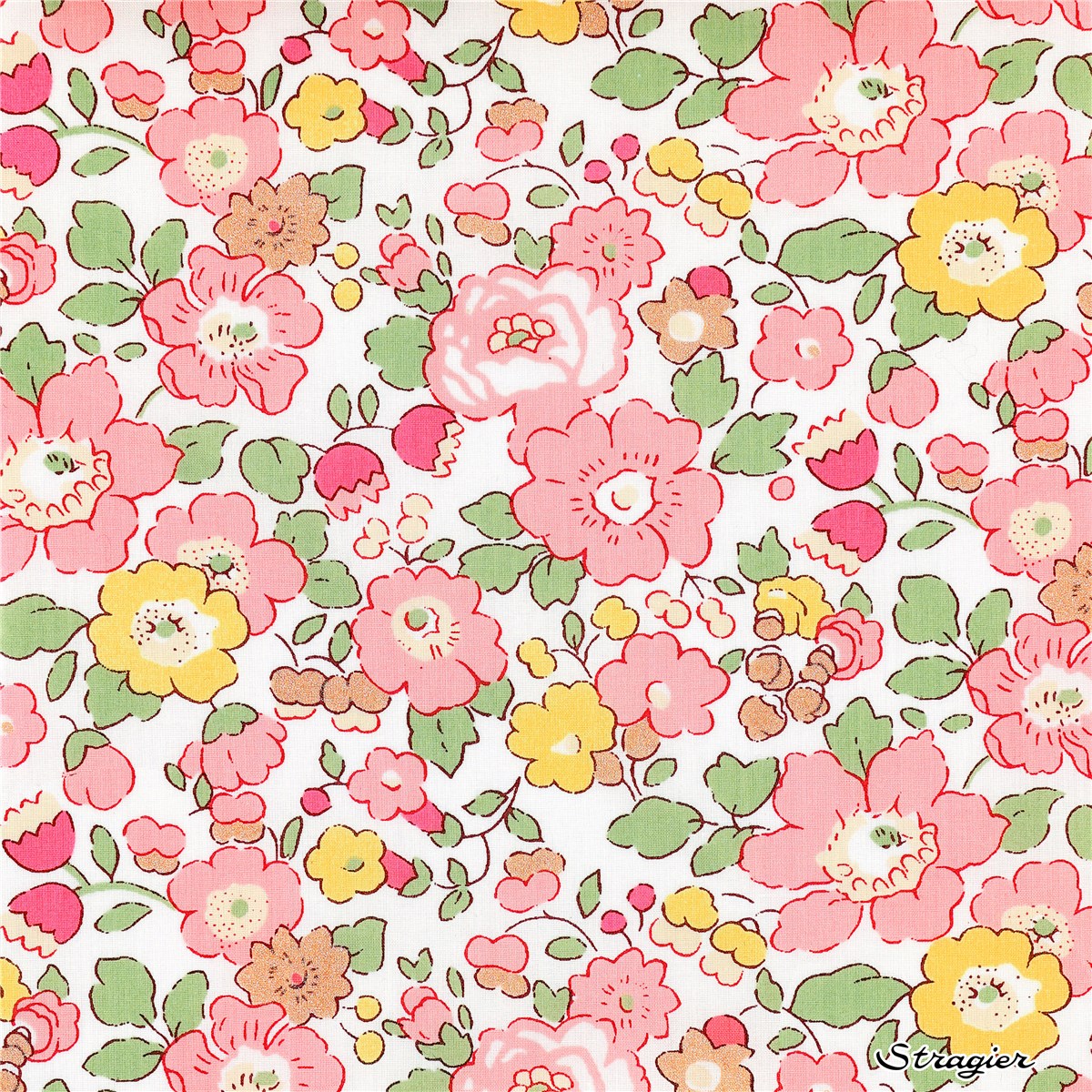 Liberty Tana Lawn - 2019 Betsy - Rose Vanille scintillant 