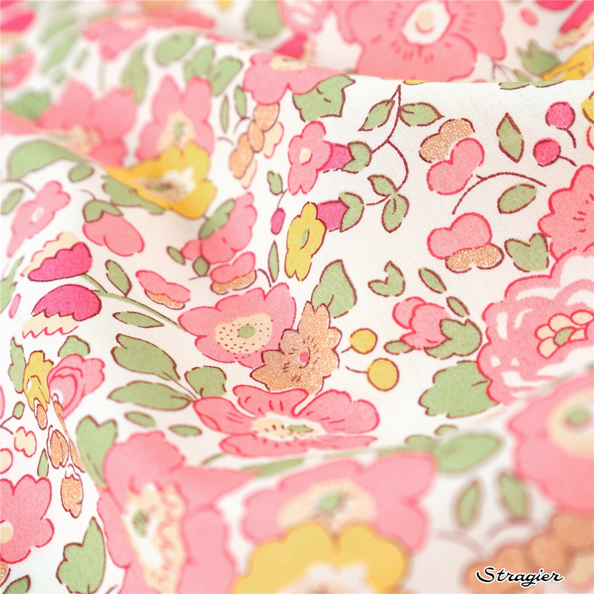 Liberty Tana Lawn - 2019 Betsy - Rose Vanille scintillant 