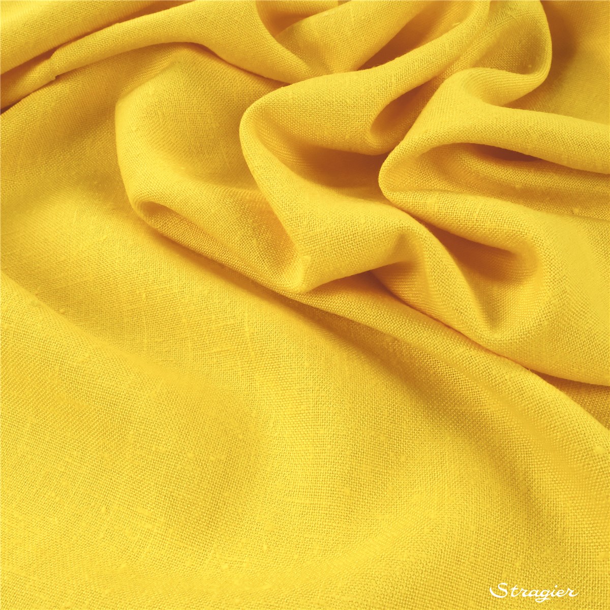 Toile Infroissable - Uni - Jaune Citron 