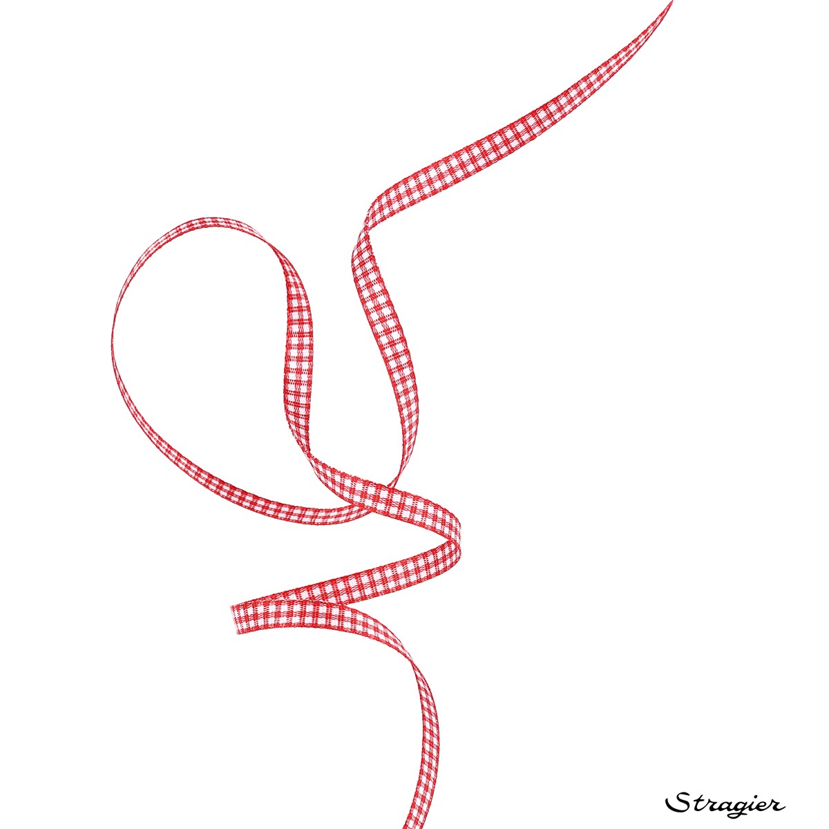 Ruban - mini Vichy - Rouge - 5 mm