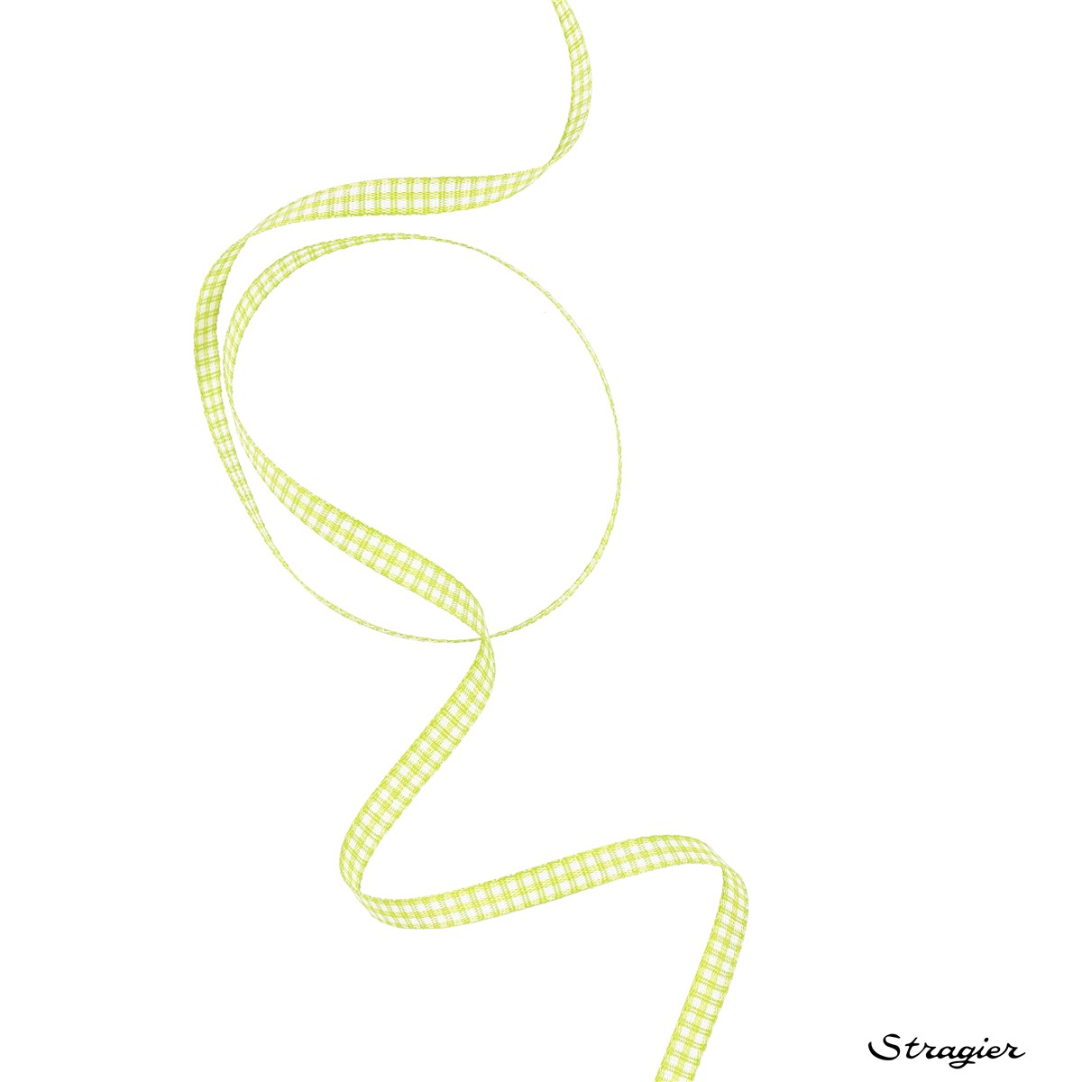 Ruban - mini Vichy - Vert Pomme - 5 mm