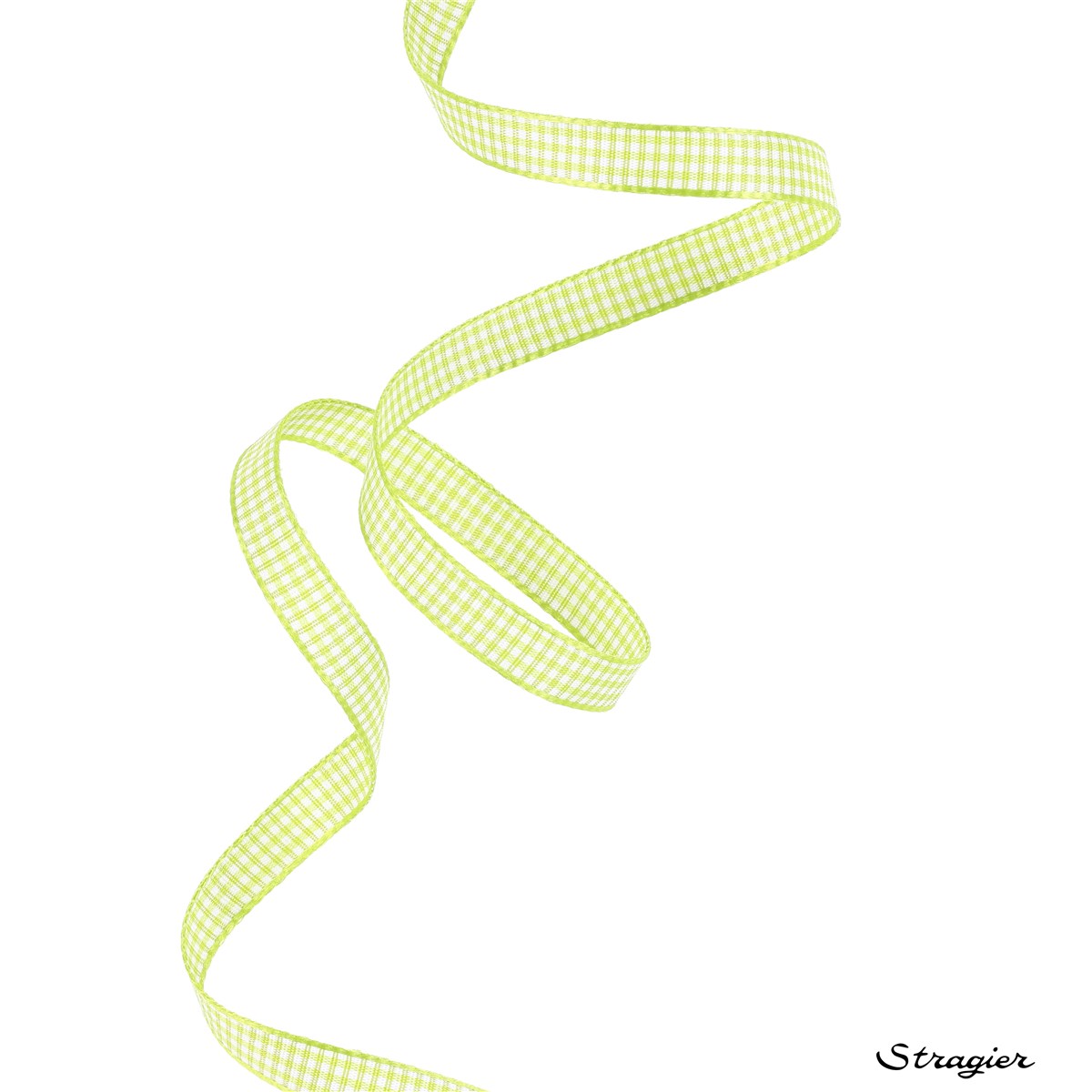 Ruban - mini Vichy - Vert Pomme - 10 mm