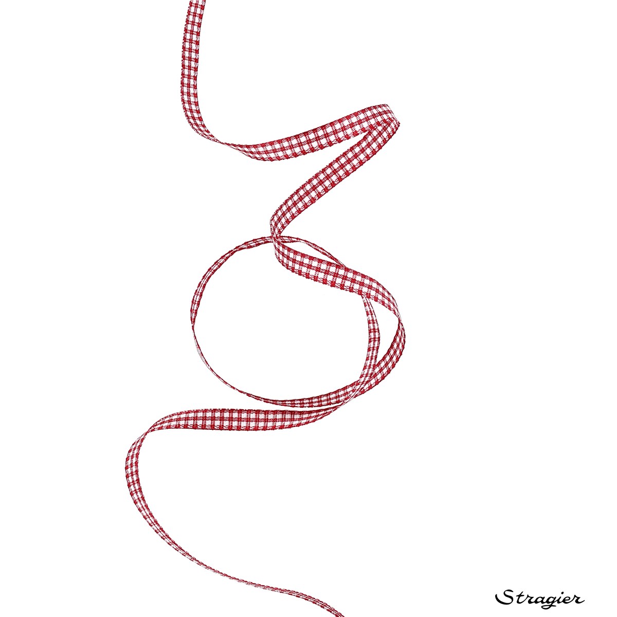 Ruban - mini Vichy - Bordeaux - 5 mm