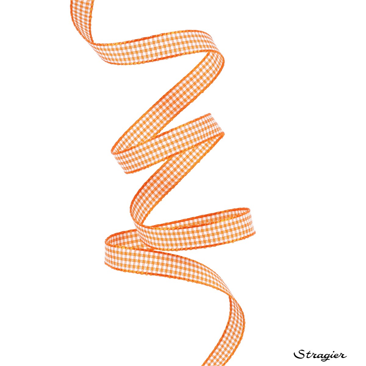 Tape - mini Vichy - Orange - 10 mm