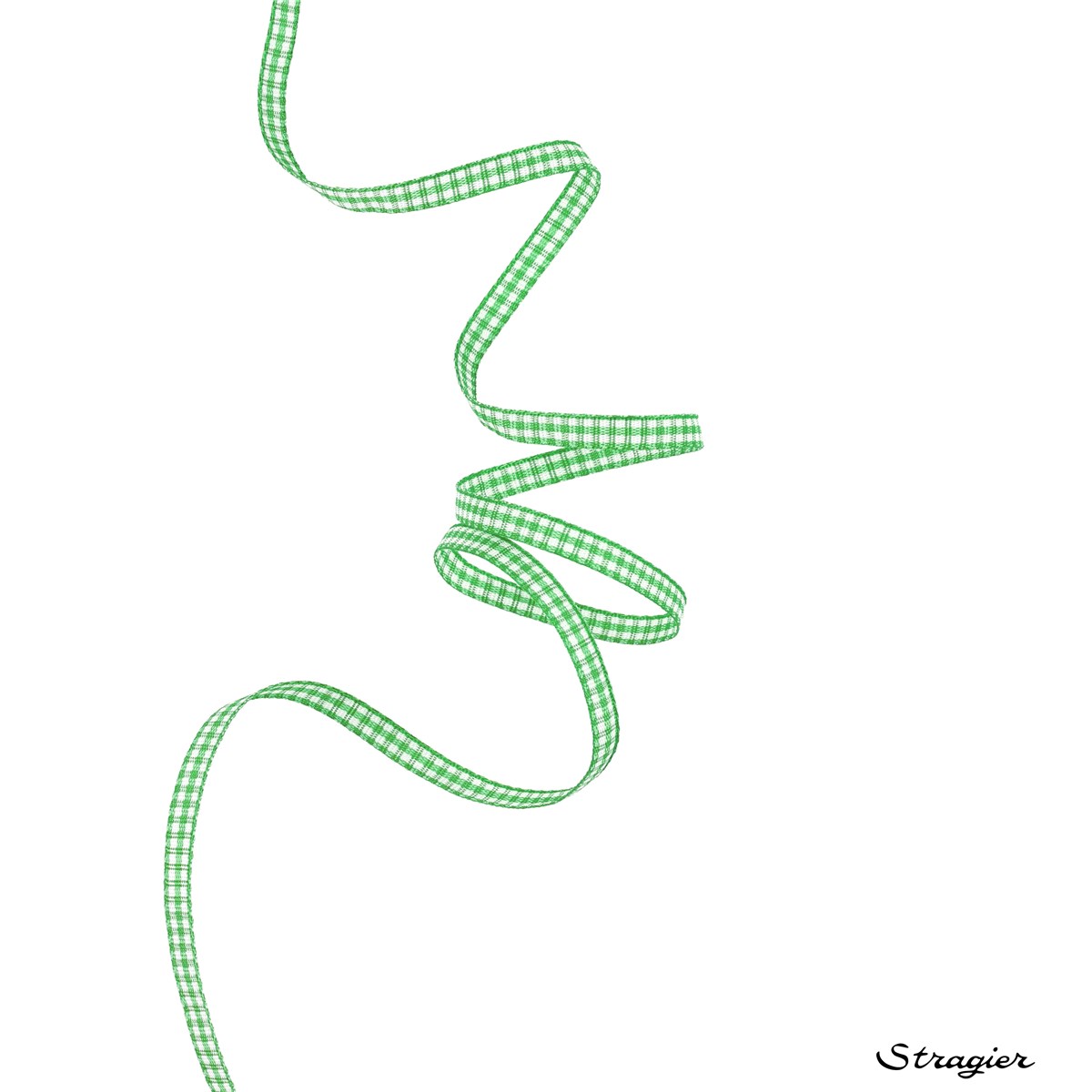 Ruban - mini Vichy - Vert - 5 mm