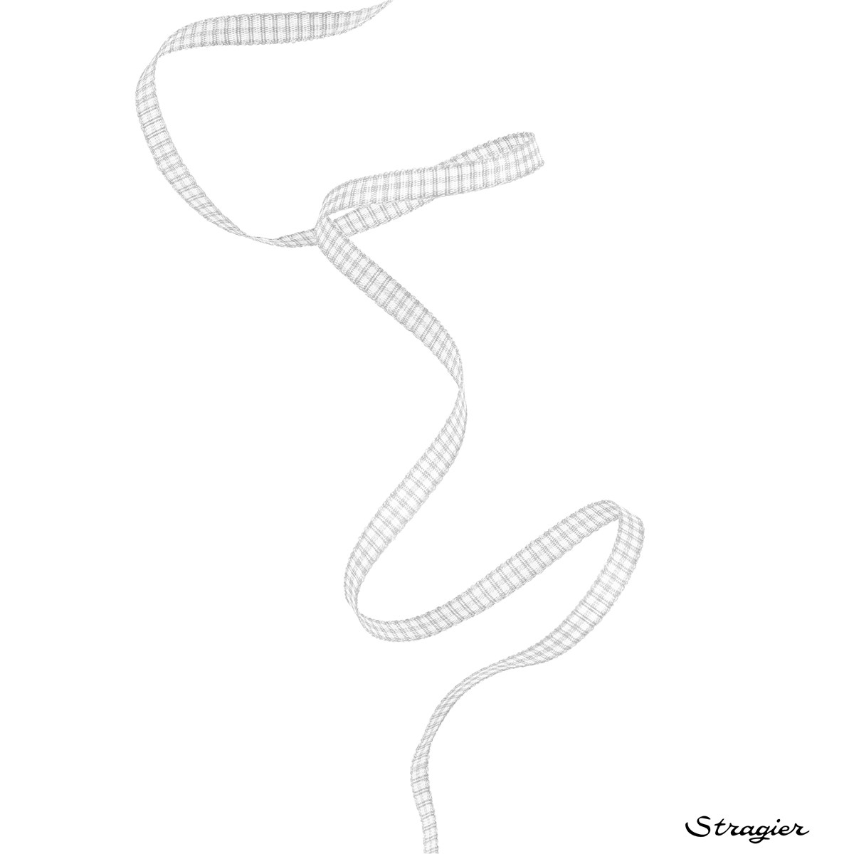 Ruban - mini Vichy - Gris - 5 mm