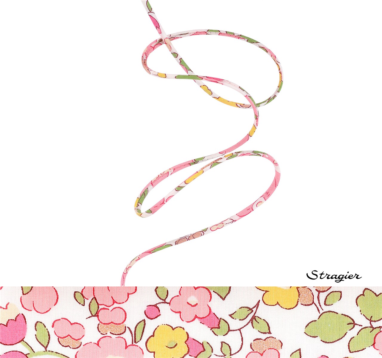 Cordon Liberty - 2019 Betsy - Rose Vanille scintillant - 4 mm