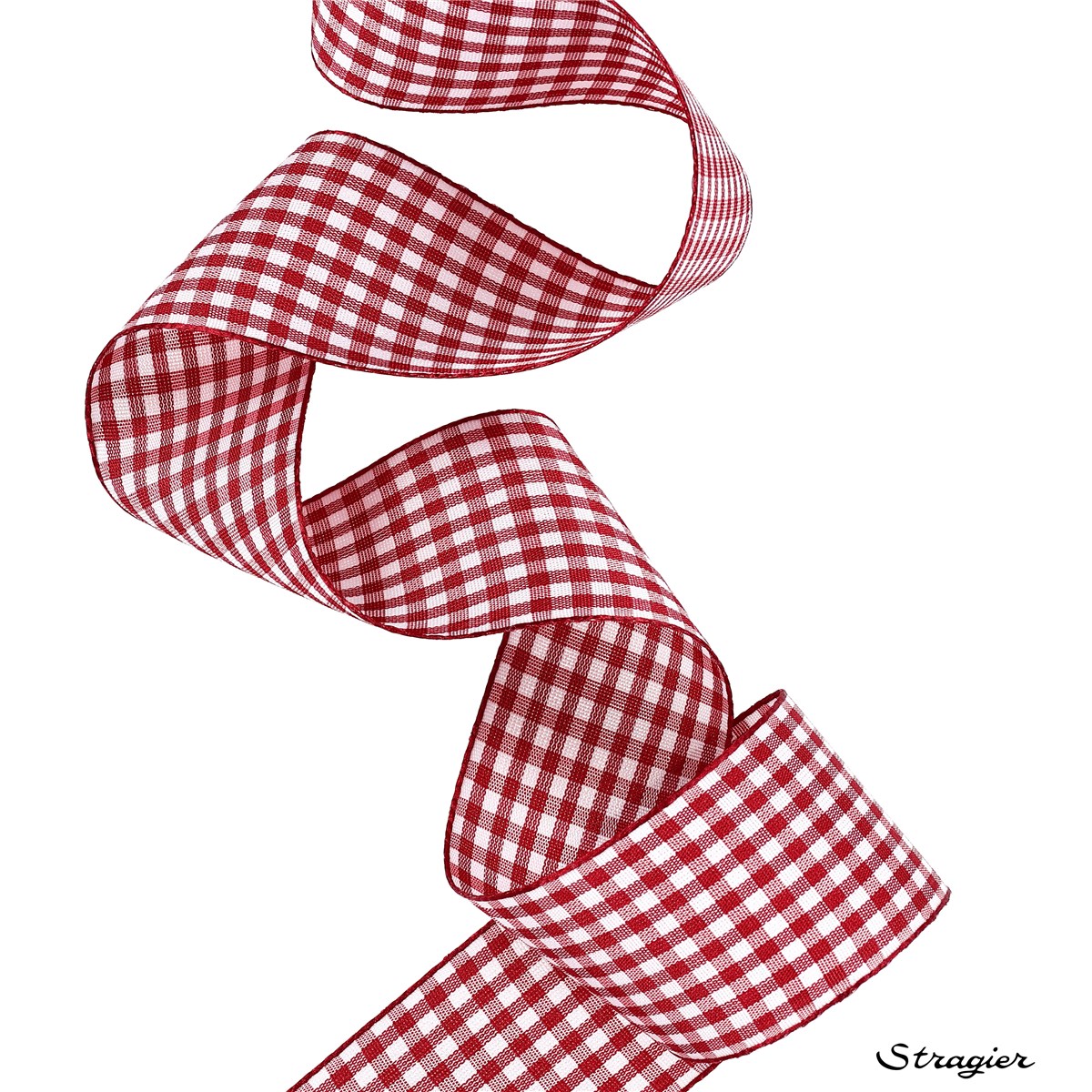 Ruban Vichy à Bord Métallique Pour Noël - Lot De 2 Rouleaux, 6.3 Cm X 9.1 M, En Polyester, Pour Emballage Et Déco