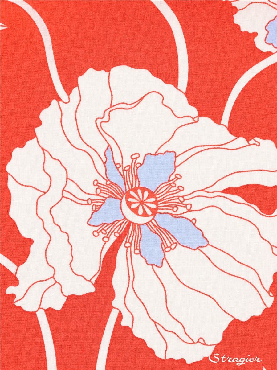 Liberty Tana Lawn - Fragile Blooms - Corail rouge