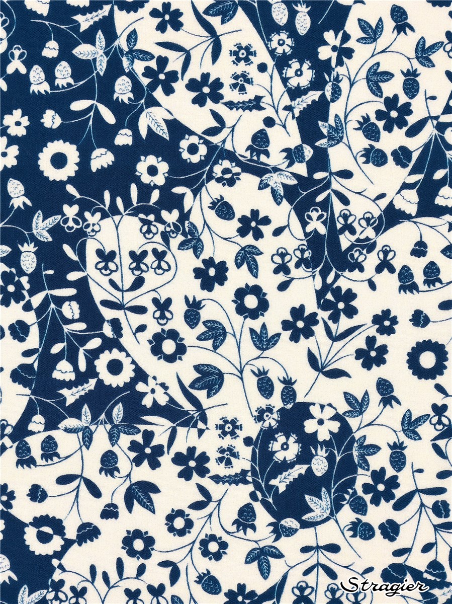 Liberty Tana Lawn - Mirabelle mono - Marine