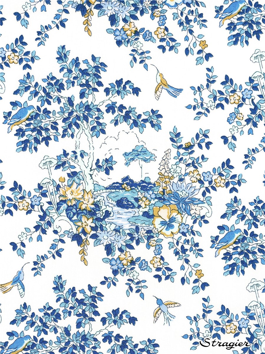 Liberty Tana Lawn - Miniature Wonderland - Bleu