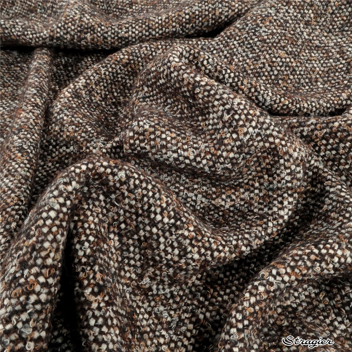 Tweed - Uni - Ecorce brulée 