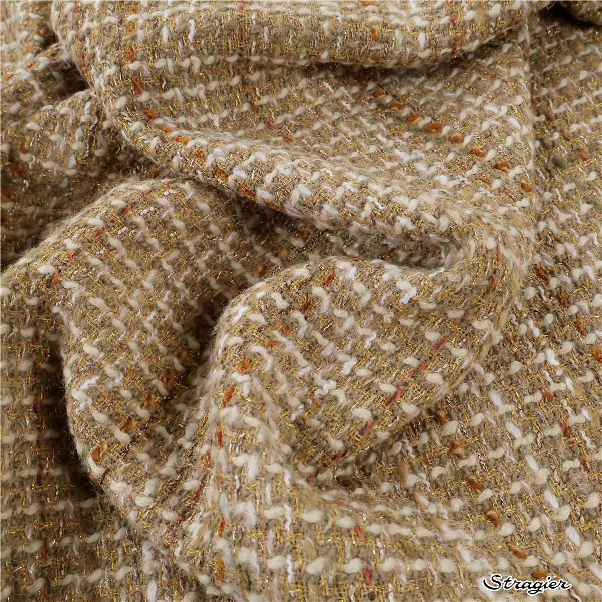 Tweed - Uni - Taupé Doré 