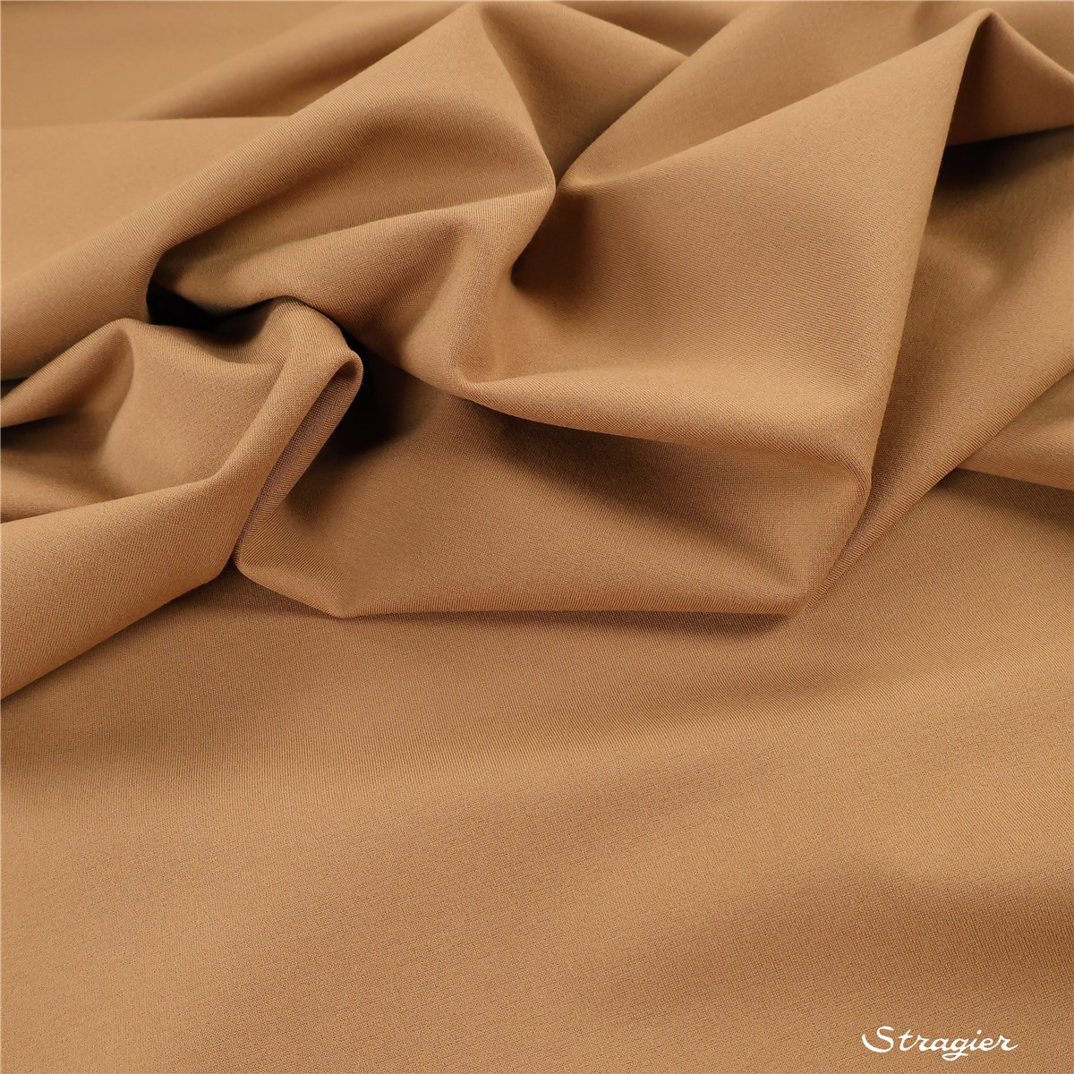 Milano Knitted Fabric - Stretch -370g - Plain - Camel-Noisette