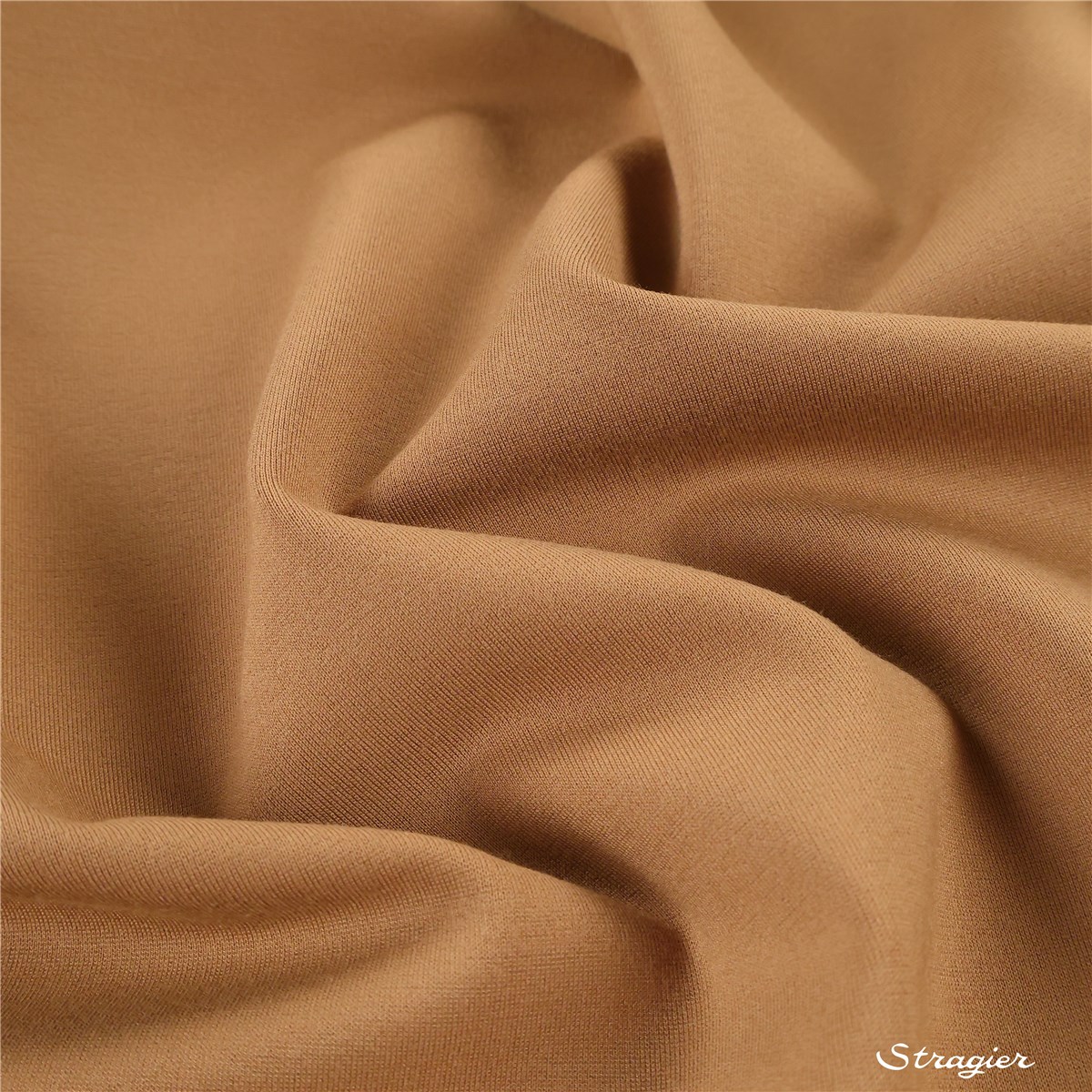 Milano Knitted Fabric - Stretch -370g - Plain - Camel-Noisette
