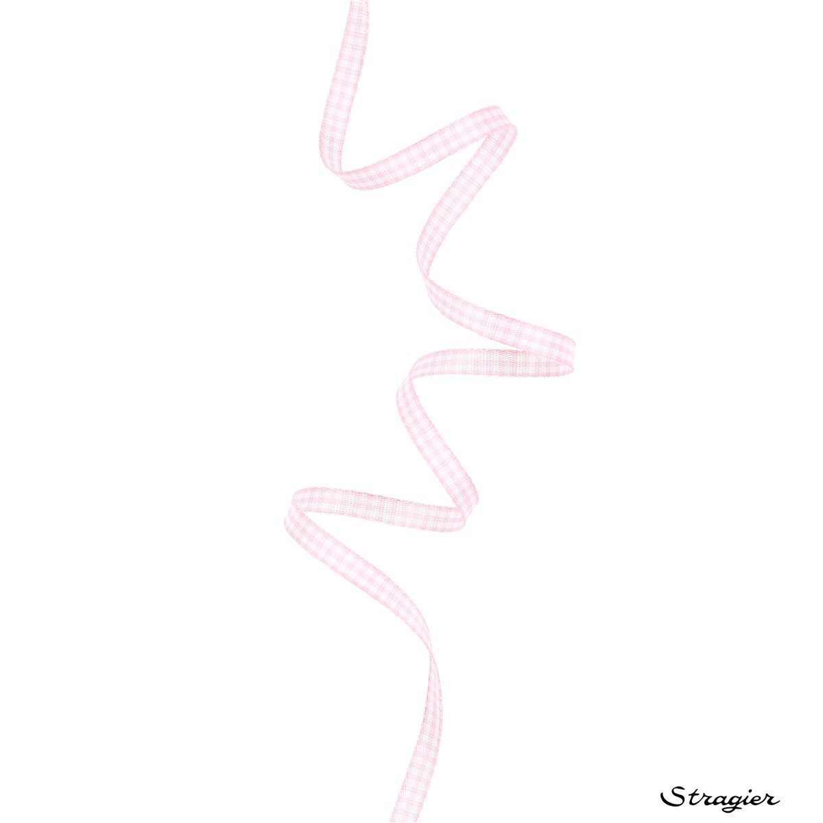 Ruban - mini Vichy - Rose Clair - 5 mm