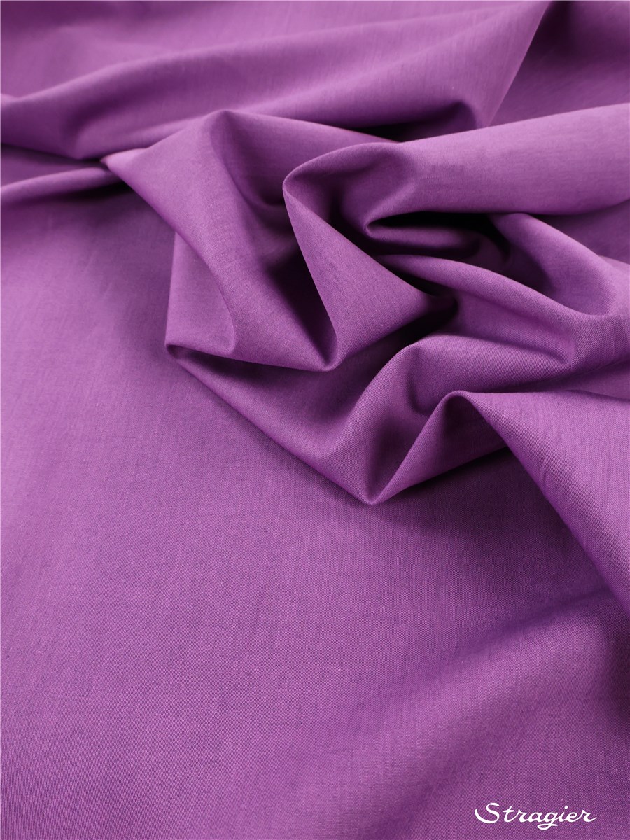 Fil à Fil - pur coton - Uni - Prune Violette