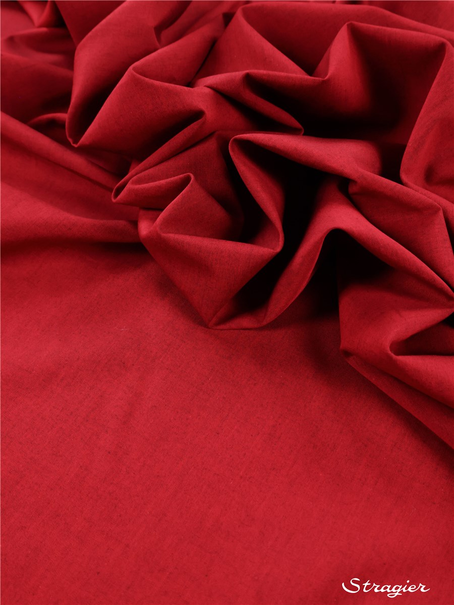 End-on-End - pure Cotton - Plain - Rubis foncé
