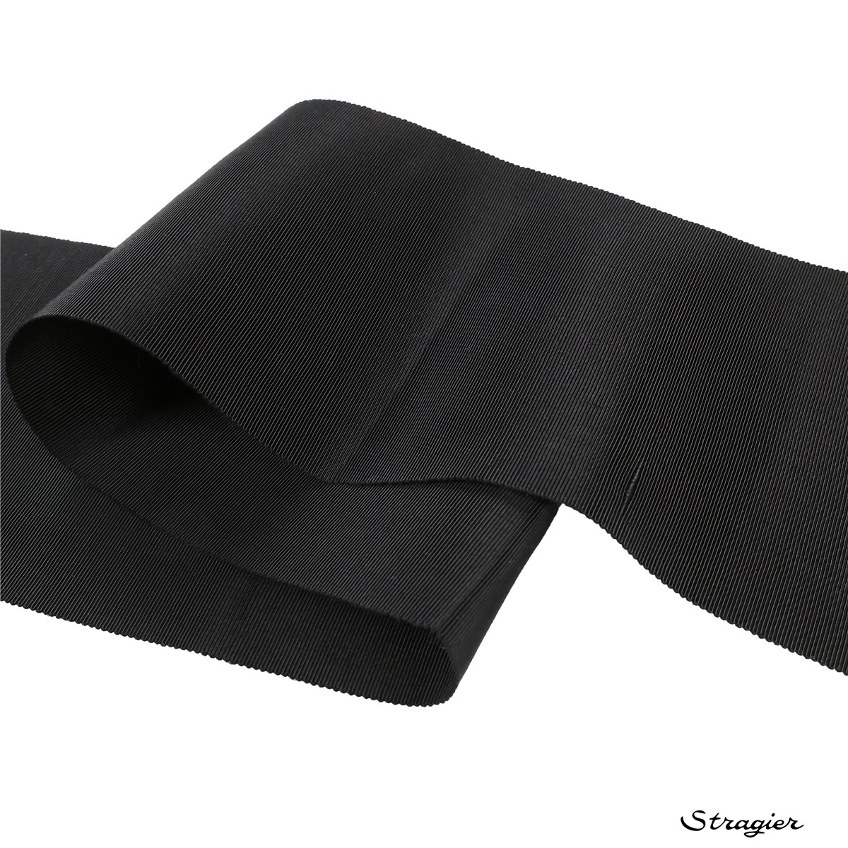 Grosgrain "Savoir-Faire" - Plain - Noir - 150 mm
