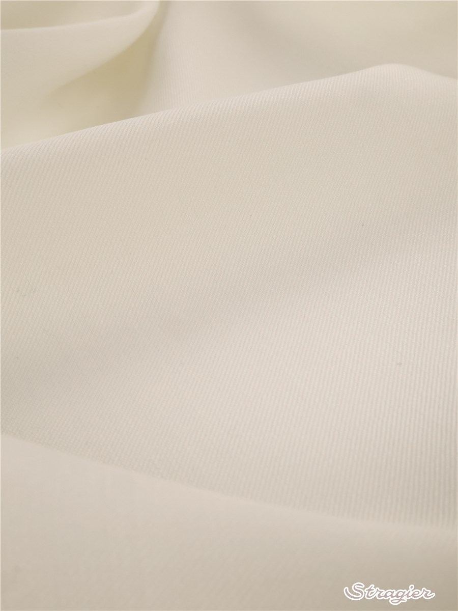 Gabardine de laine infroissable - uni - Ivoire