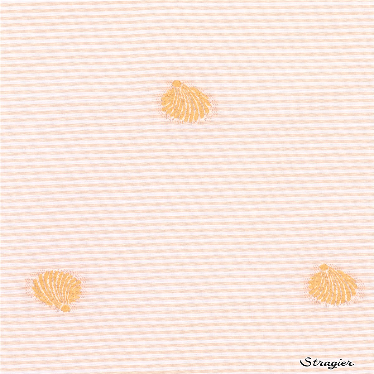 Popeline de coton - Jacquard - Botticella - Nectarine 