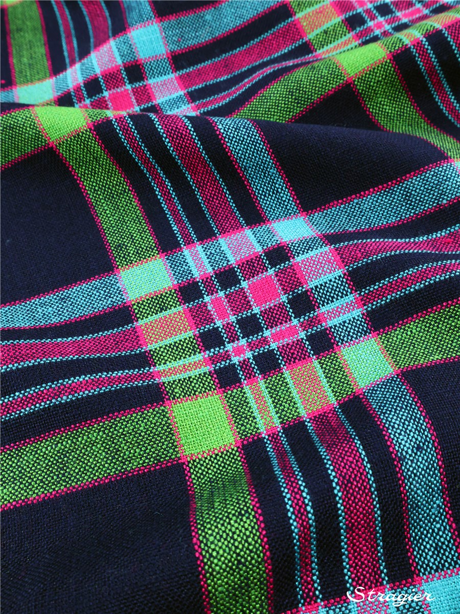 Wool Cloth - Tartan - Marine multicolore