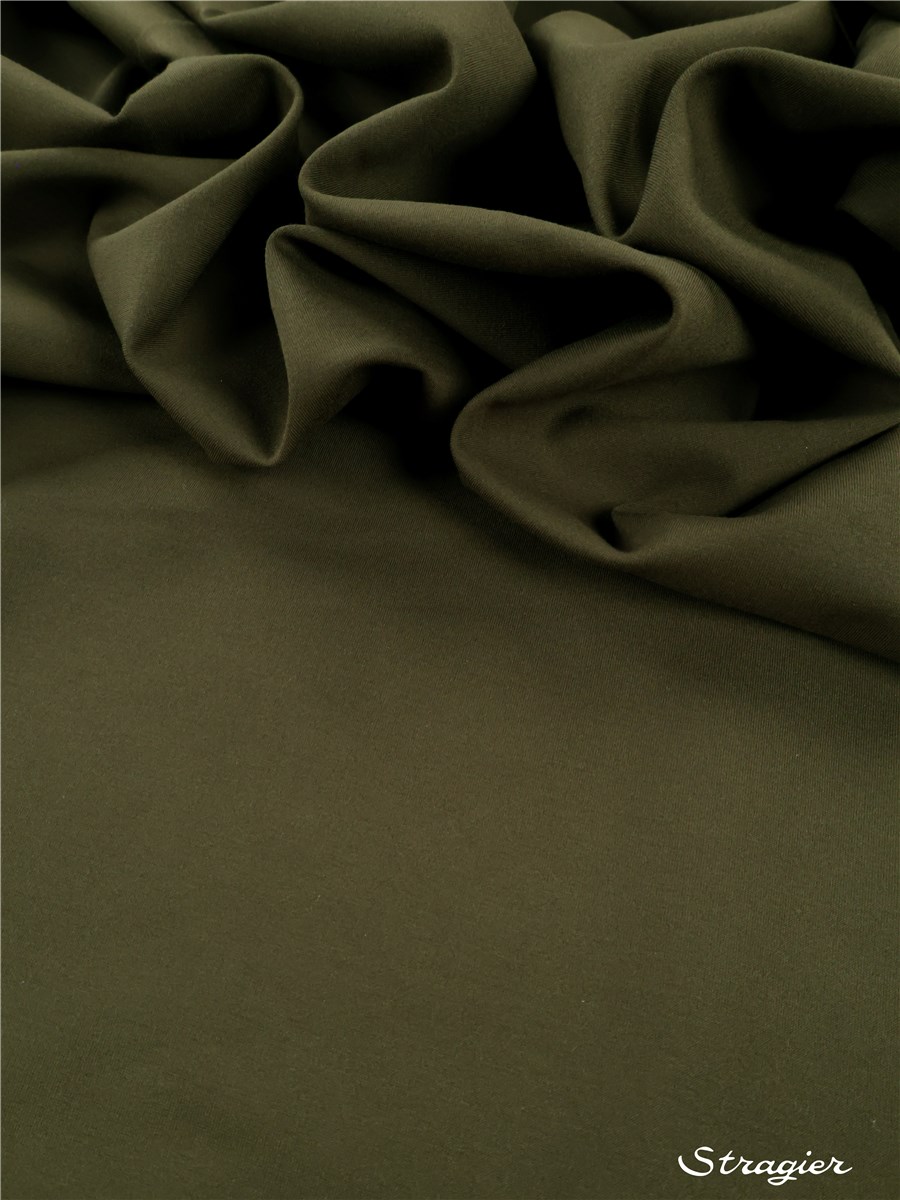 Milano Knitted Fabric - Stretch -370g - Plain - Kaki