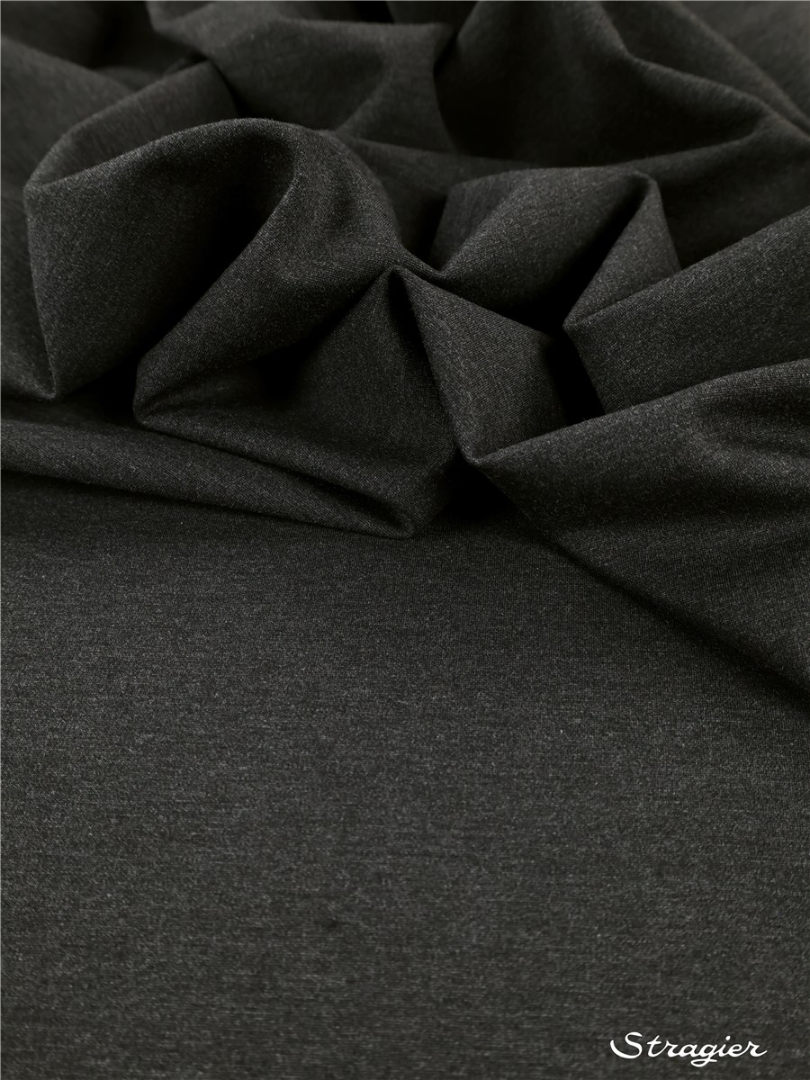 Milano Knitted Fabric - Stretch -370g - Plain - Anthracite