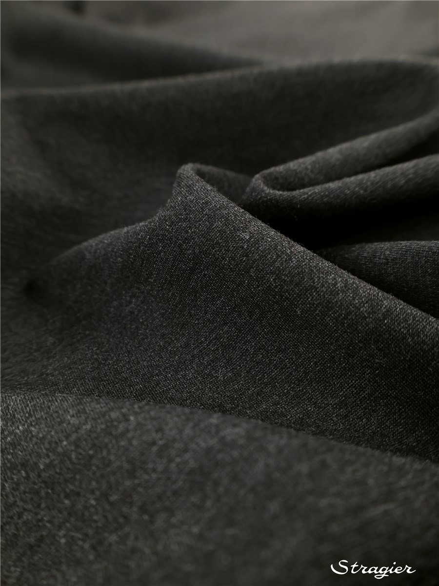 Milano Knitted Fabric - Stretch -370g - Plain - Anthracite