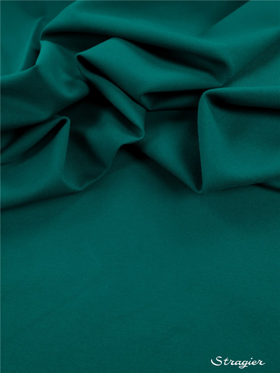 Milano Knitted Fabric - Stretch -370g - Plain - Vert Bouteille