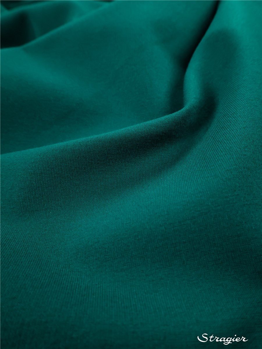 Milano Knitted Fabric - Stretch -370g - Plain - Vert Bouteille