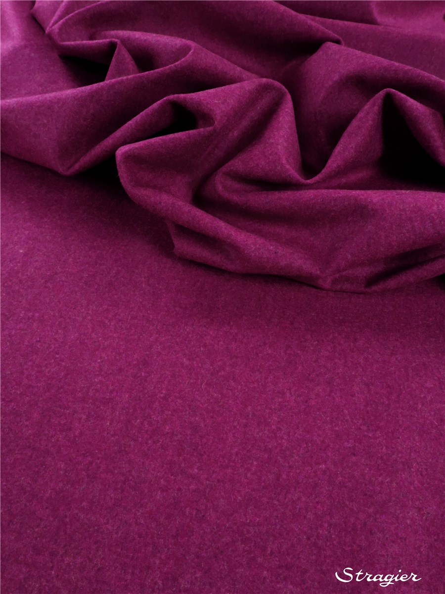 Fulled Merino Wool - Plain - Violette des bois