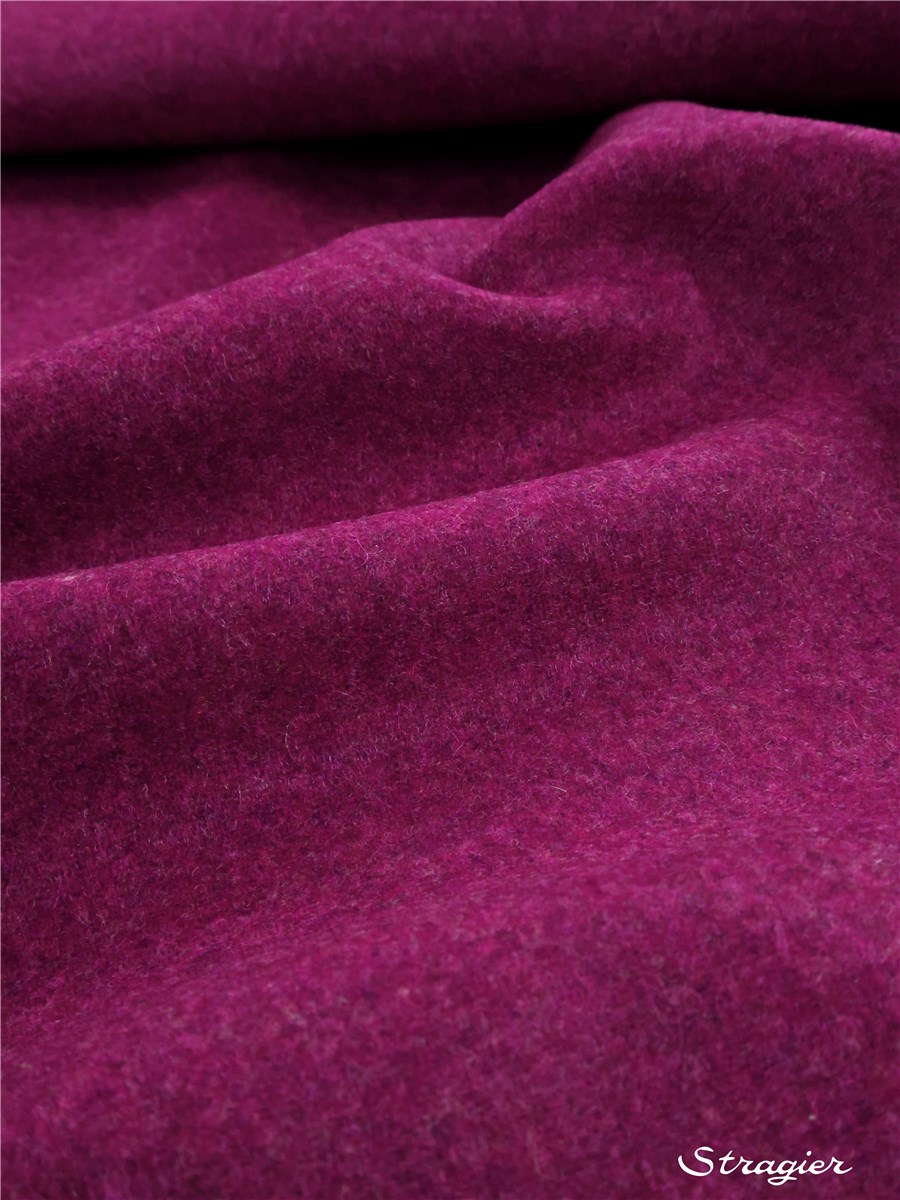 Fulled Merino Wool - Plain - Violette des bois