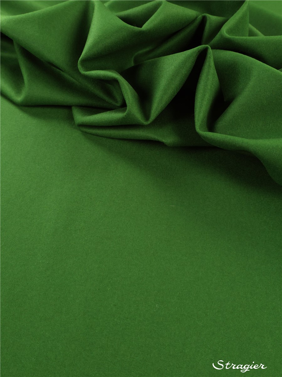 Fulled Merino Wool - Plain - Vert Golf