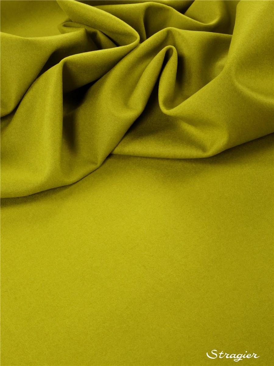Fulled Merino Wool - Plain - Vert Saule