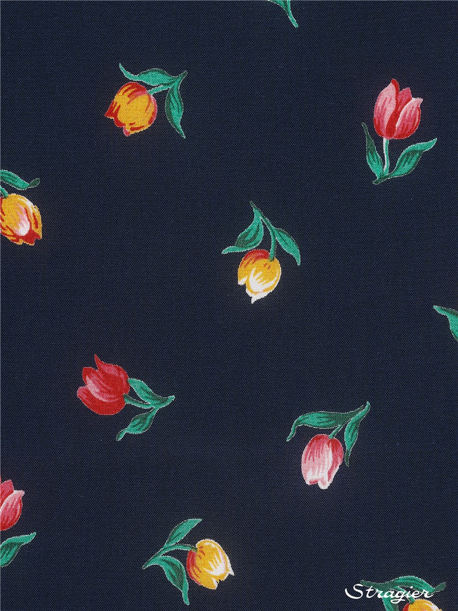 Swiss Cotton Voile - Tulipia - Marine